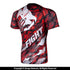 Venum-Tecmo Grappling Short Sleeve Rashguard - Red-1